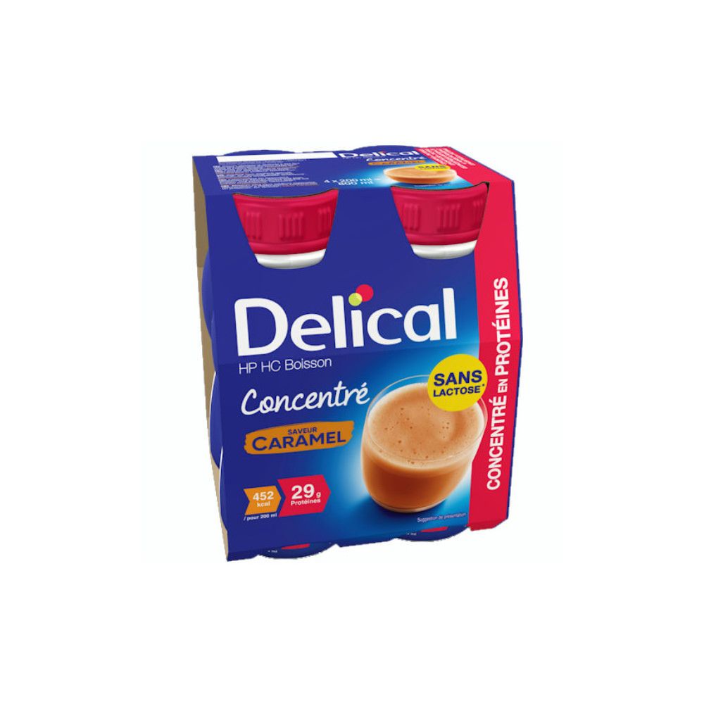 Délical Boisson Concentré Caramel 4x200ml 