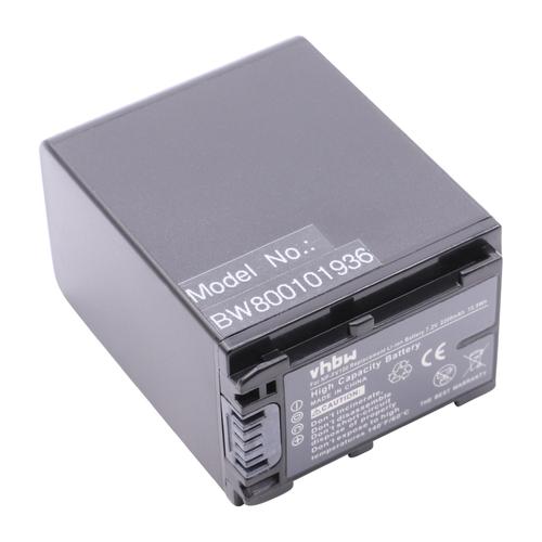 vhbw Batterie compatible avec Sony NEX-VG10E, NEX-VG20, NEX-VG20E, NEX-VG30 caméra vidéo caméscope (2200mAh, 7,2V, Li-ion) avec puce d'information