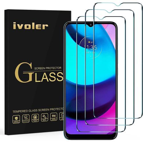 Pack De 3 Film De Protection Décran En Verre Trempé Pour Samsung Galaxy M13 4g M23 5g M33 5g Motorola Moto E20 Realme C35 Realme Narzo 50a Prime Vivo Y01 Anti Rayures Sans Bulles