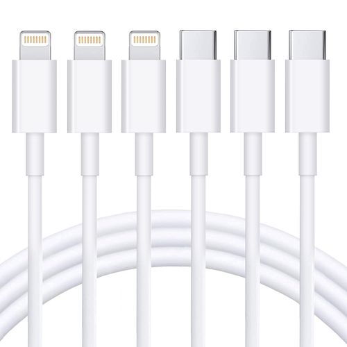 Cable USB C vers Lightning 1.8M Lot de 3 MFi Certifié iPhone Charge Rapide Cable USB C Charge pour iPhone 14 13 13PRO 12 12 PRO Max 12 Mini 11 11PRO XS XR X 8 8Plus iPad Blanc
