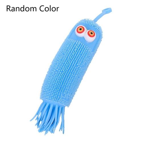 Jouet À Presser Brillant 770b, Grande Chenille Fluorescente, Anti Stress Pour Animaux