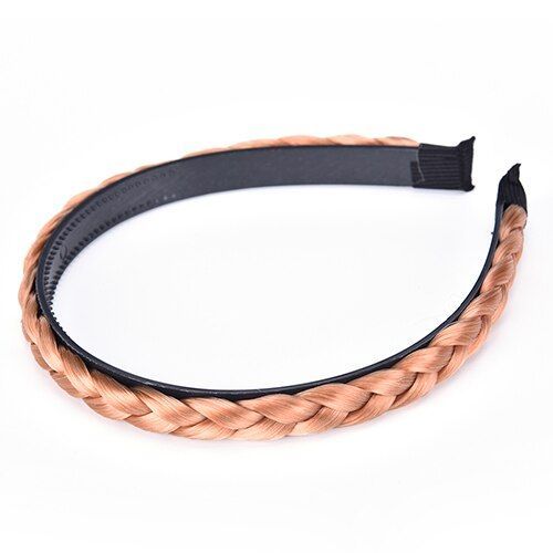 1pc Pratique Femmes Mode Torsadé Perruque Tresse Cheveux Bande Tressé Bandeau Été Cool