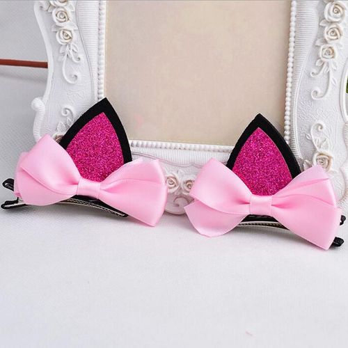Épingles À Cheveux Pour Enfants | 1 Pièce, Barrettes Pour Enfants Mignons, N¿Ud Chat Oreille Épingles À Cheveux, Ornements Bijoux Enfants Clip 