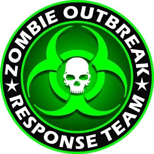 Autocollants De Voiture De 12cm, Autocollants Rétro Réfléchissants De L'équipe De Réponse À L'épidémie De Zombies