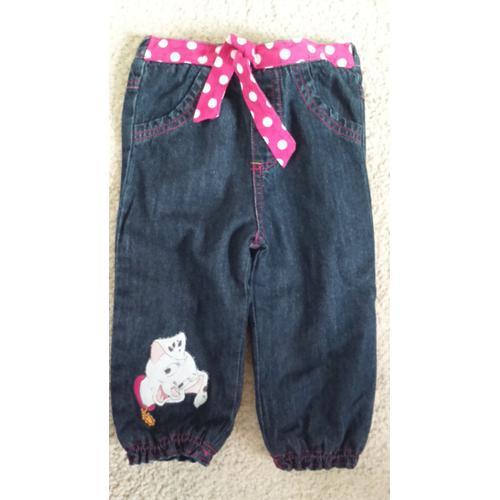 Joli Jean Bébé Fille Disney 101 Dalmatiens Taille 12/18 Mois Idée Cadeau