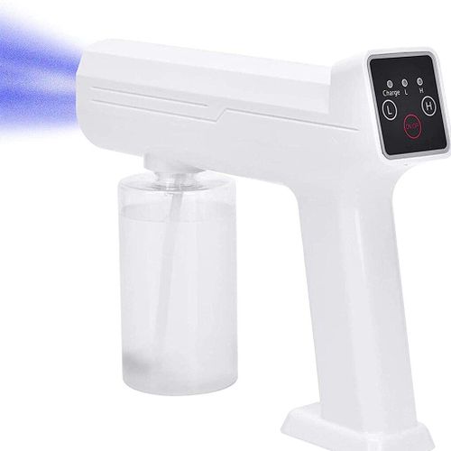 Pulvérisateur Électrique Portable De Désinfectant, 2 Pièces, Lumière Bleue Rechargeable, Nano Pistolet De Pulvérisation D'eau À Vapeur, Machine De Désinfection Domestique, Atomiseur