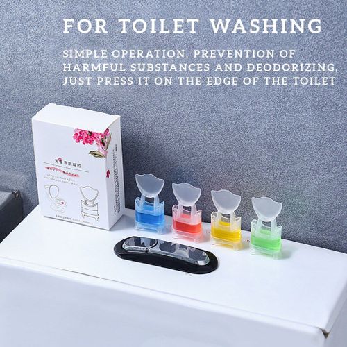 Ensemble De 2 Pièces De Gel De Toilette, Déodorant, Parfum De Fleur, Détergent De Bain, Désodorisant Durable, Dissolvant De Saleté