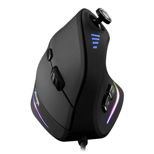 Souris gaming verticale C 18, optique 10000 DPI, filaire, RGB, avec 11 boutons programmables, pour ordinateur portable et PC