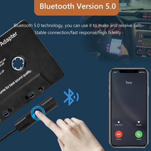 Adaptateur de bande de cassette audio de voiture universel de