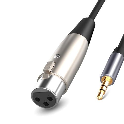 Câble d'extension Audio 26awg, Jack XLR 3.5mm, mâle à femelle, câble d'extension Audio, Anti-Corrosion, Anti-oxydant, séparateur de casque Audio, 1.5m