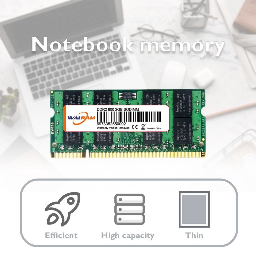 Barrette De Ram Ddr2 2 Go  200 Broches, Module De Mmoire V...