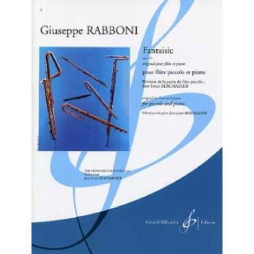Giuseppe Rabboni : Fantaisie - Opus 43 Piccolo Et Piano - Flûte Piccolo