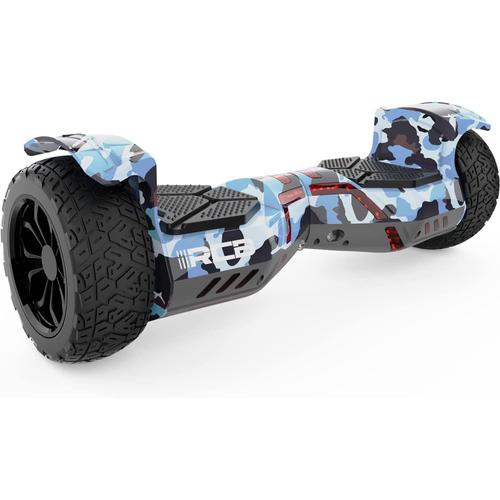 Rcb Hoverboard 8,5 Pouces Camouflage, Haut-Parleur Bluetooth Avec App, Lumière Led, Gyropode Pour Adolescents Et Adultes