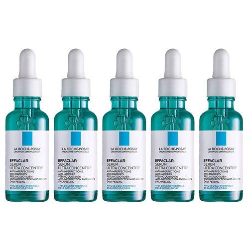 5pcs Effacer - Produits De Soins De La Peau La Roche Posay, Effaclar, Niacinamide 10, Rétinol V1./ Vitaminc10, Hyalu B5, Sérum 30ml, Vieillissement, Acné, Soins De La Peau 