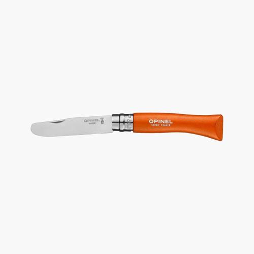 Couteau Enfant Bout Rond - Mon Premier Opinel N° 7 - Manche Charme Mandarine