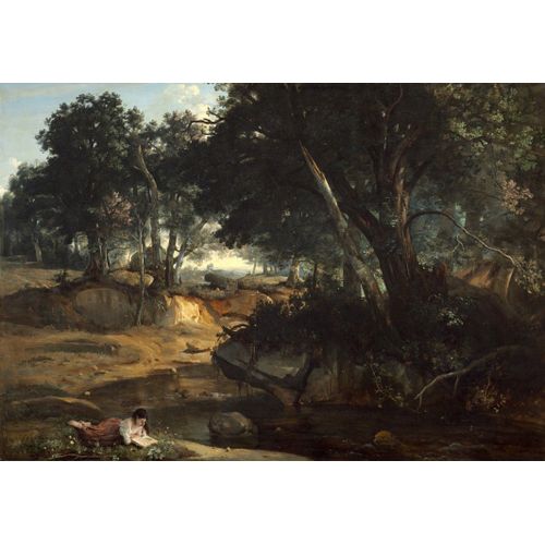 Jean-Baptiste-Camille Corot : Forêt De Fontainebleau, 1834 - Puzzle 12 Pièces