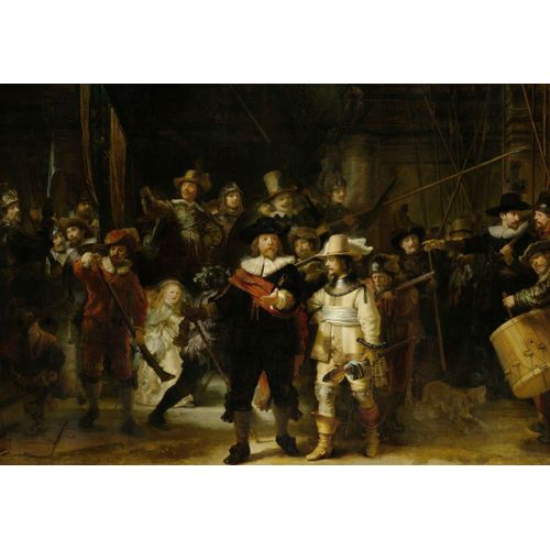 Rembrandt - La Ronde De Nuit, 1642 - Puzzle 12 Pièces
