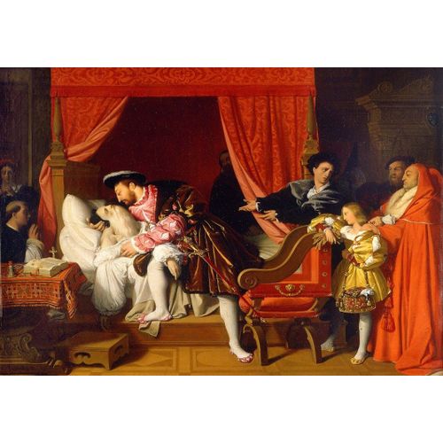 Jean-Auguste-Dominique Ingres : François Ier Reçoit Les Derniers Soupirs De Léonard De Vinci, 1818 - Puzzle 12 Pièces