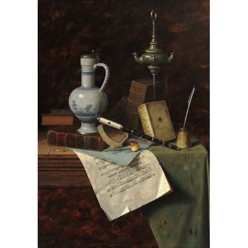 William Michael Harnett : Mes Trésors, 1888 - Puzzle 12 Pièces