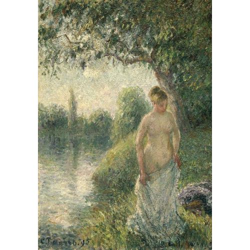 Pissarro Camille : La Baigneuse, 1895 - Puzzle 12 Pièces