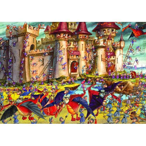 François Ruyer : Siège Du Château Fort - Puzzle 12 Pièces