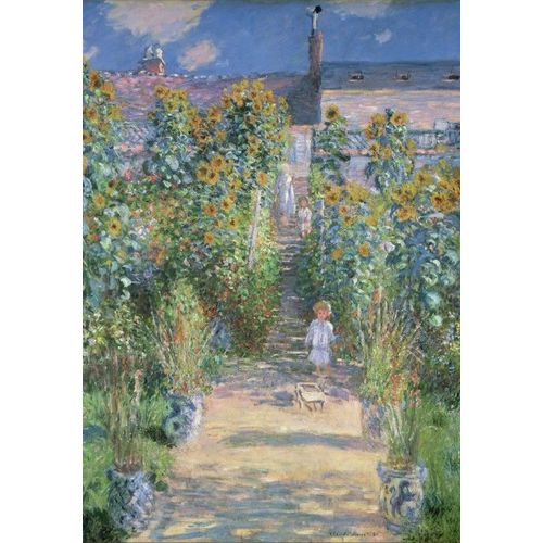 Claude Monet - Le Jardin De L'artiste À Vétheuil, 1880 - Puzzle 12 Pièces