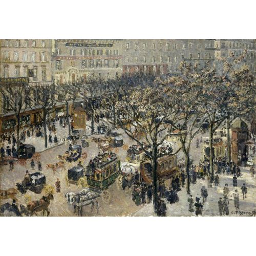Camille Pissarro : Boulevard Des Italiens Soleil Du Matin, 1897 - Puzzle 12 Pièces