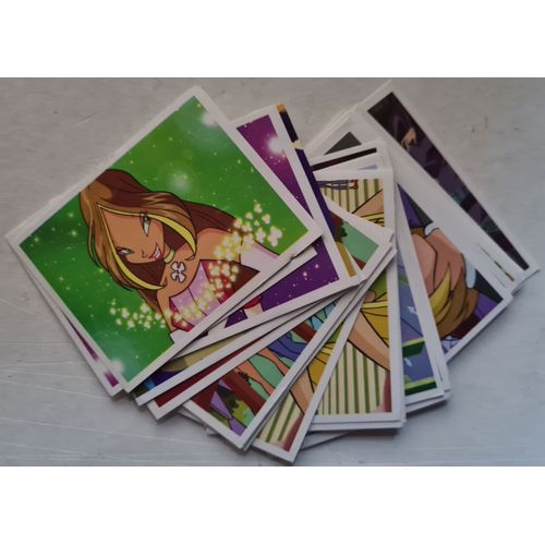 Images Panini Winx Club Album 2004 - L'union Fait La Force : Musa, Techna, Flora, Bloom, Stella