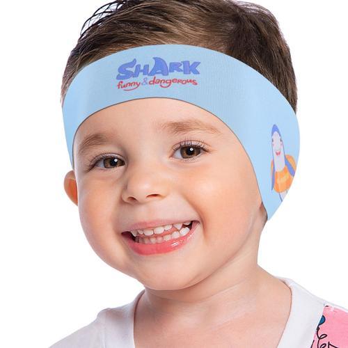 Couleur Requin Bleu Bandeau De Natation En Néoprène Pour Enfants, Adultes, Enfants, Mignons Nageurs, Bandeau D'oreille Étanche Pour Hommes Et Femmes