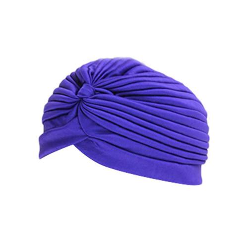 Couleur Violet Bonnet De Bain En Nylon Élastique, Turban Respirant Pour Piscine, Pour Sports De Plein Air, Yoga, Foulard De Tête Indien En Polyester Élastique