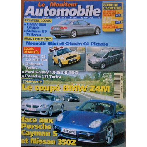 Le Moniteur Automobile N°1374 - Citroën C5 2.2 Hdi 170 - Daihatsu Terios - Ford Galaxy 1.8 & 2.0 Tdci - Porsche 911 Turbo