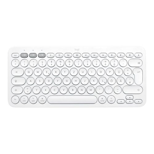 Logitech Clavier Bluetooth multi-appareils K380 - Clavier - sans fil - Bluetooth 3.0 - QWERTZ - Suisse - blanc cassé