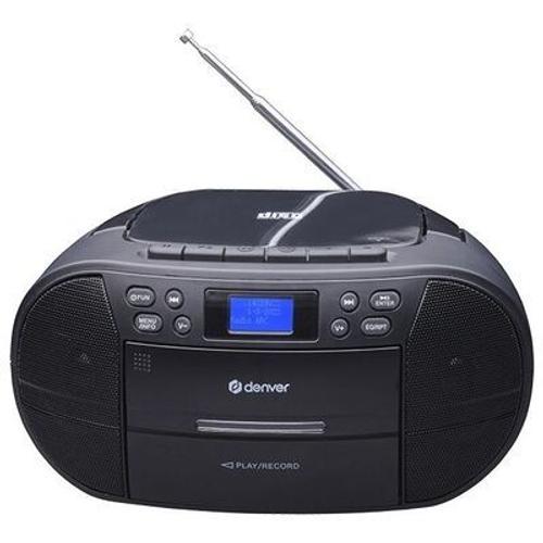 DENVER TDC-280 Radio FM/DAB+ , lecteur CD, cassette - Noir