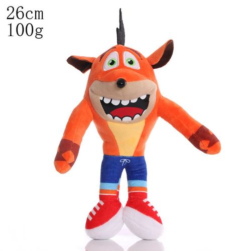 Jouets Pour Enfants Crash Bandicoot Crazy Trilogy Series Plush Doll Doll Holiday Gift Open Mouth Smiling Grouchy Wolf 26cm