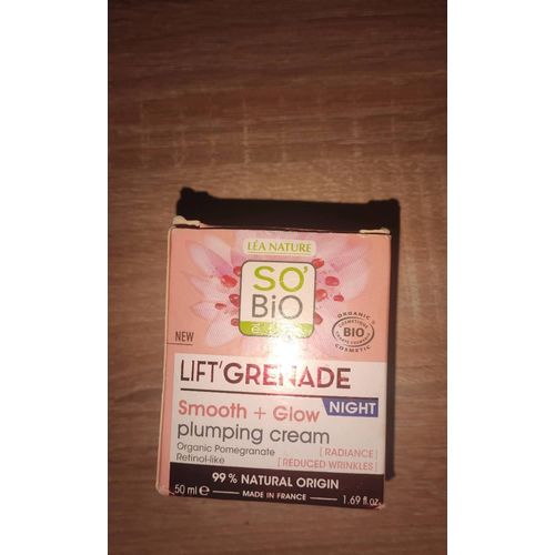 So Bio Etic - Soin Repulpant Lissant Éclat Nuit, Lift'grenade Nuit 50 Ml 