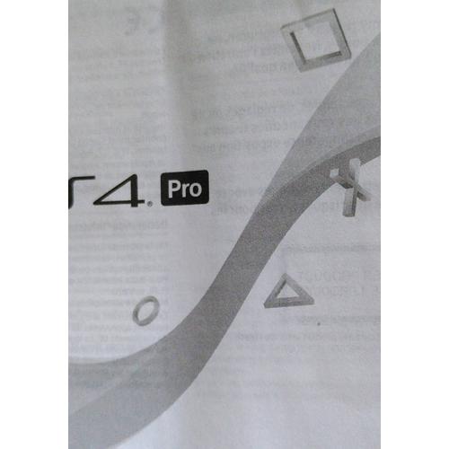 Guide De Sécurité Pour Console Ps4 Playstation 4 Pro Sony Cuh-7016b 7029481 De 2017