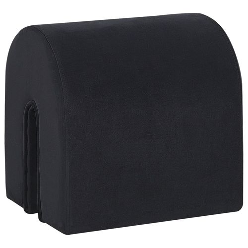 Pouf En Velours Noir Modoc