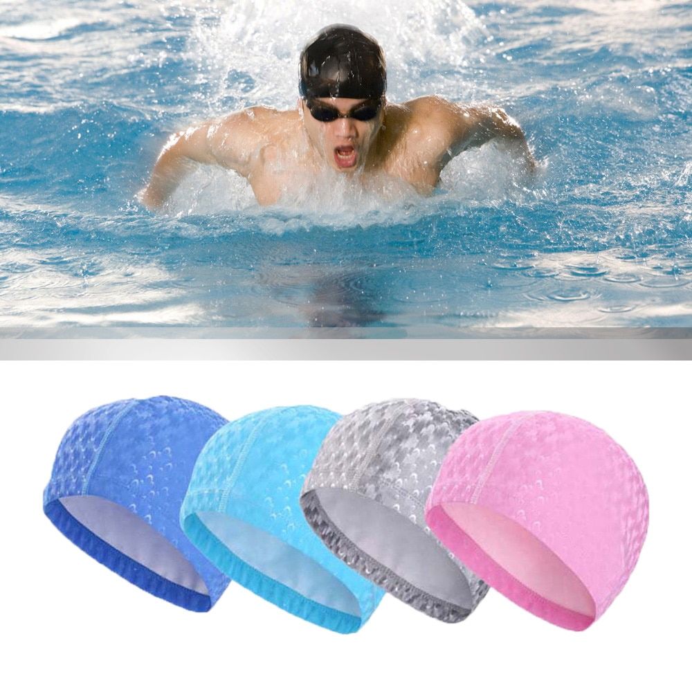 Bonnet de natation imperméable en silicone, confortable, pour