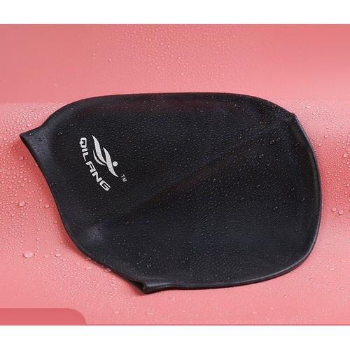 La Couleur Noire Bonnets De Natation En Silicone Pour Adultes, Dernière Élasticité, Bonnets De Natation Imperméables Pour Femmes, Piscines, Casquette En Silicone Pour Adultes