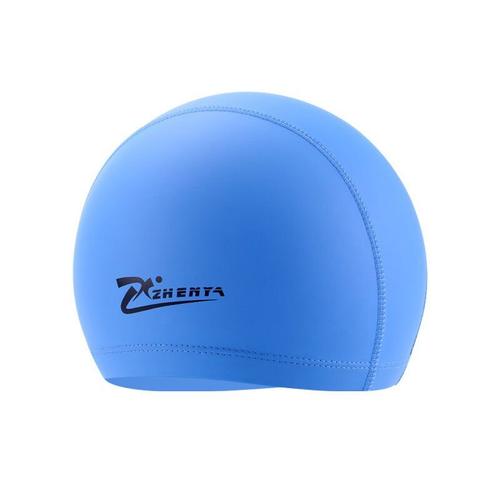 Couleur Bleu Pu Cap Lunettes De Natation Imperméables Pour Femmes, Ensemble De Bonnets En Silicone, Cheveux Longs, Grand Chapeau, Natacion, Équipement De Plongée