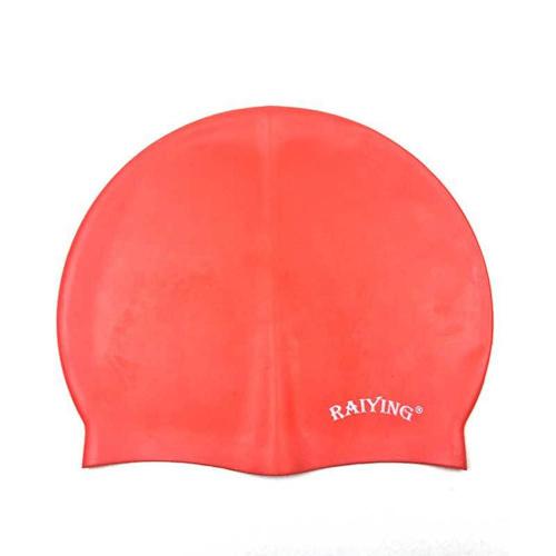 La Couleur Rouge Bonnet De Bain En Silicone Pour Enfants Et Adultes, 1 Pièce, Étanche, Pour Sports Aquatiques, Surf, Femmes, Hommes