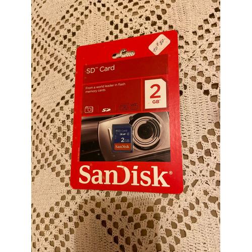 SanDisk - Carte mémoire flash - 2 Go - SD
