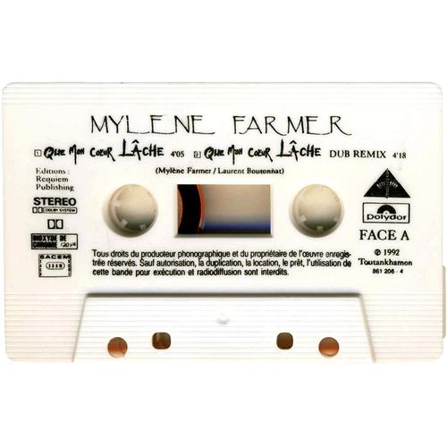 Mylene Farmer - Que Mon Coeur Lâche ( Cassette Audio Single)