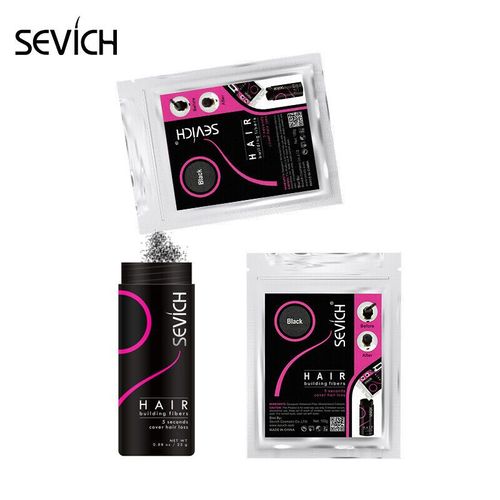 Recharge 100gr Chatain Foncé Poudre De Cheveux Densifiante | Kératine Fibres Capillaire Sevich 