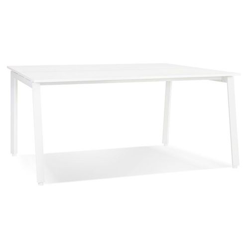 Table De Réunion / Bureau Bench 'amadeus Square' Blanc - 140x140 Cm