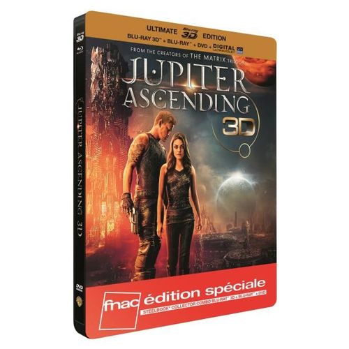 Jupiter Ascending (Le Destin De L'univers) Steelbook Édition Spéciale Fnac Blu-Ray 3d + Blu-Ray+ Dvd+ Digital Uv