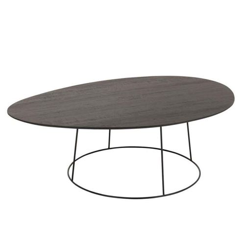 Paris Prix - Table Basse Design "Mesla" 121cm Marron Foncé