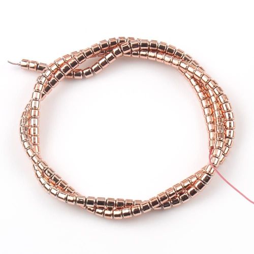 Perles En Pierre Hématite Naturelle, 2x2mm, Multicolores, En Forme De Colonne, Pour La Fabrication De Bijoux, Accessoires Pour Colliers Et Bracelets, Diy, 15 Pouces