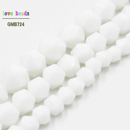 Perles Tridacna Blanches En Pierre Naturelle Pour La Fabrication De Bijoux, Rondes Et Amples, Fil De 15 Pouces, 6mm, 8mm, 10mm, Bracelet À Bricoler Soi Même