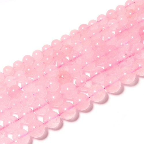 Perles En Cristal Quartz Rose, 1 Brin 6/8/10mm, Perles D'espacement Amples, En Pierre Naturelle, Pour La Fabrication De Bijoux, Accessoires De Bracelet